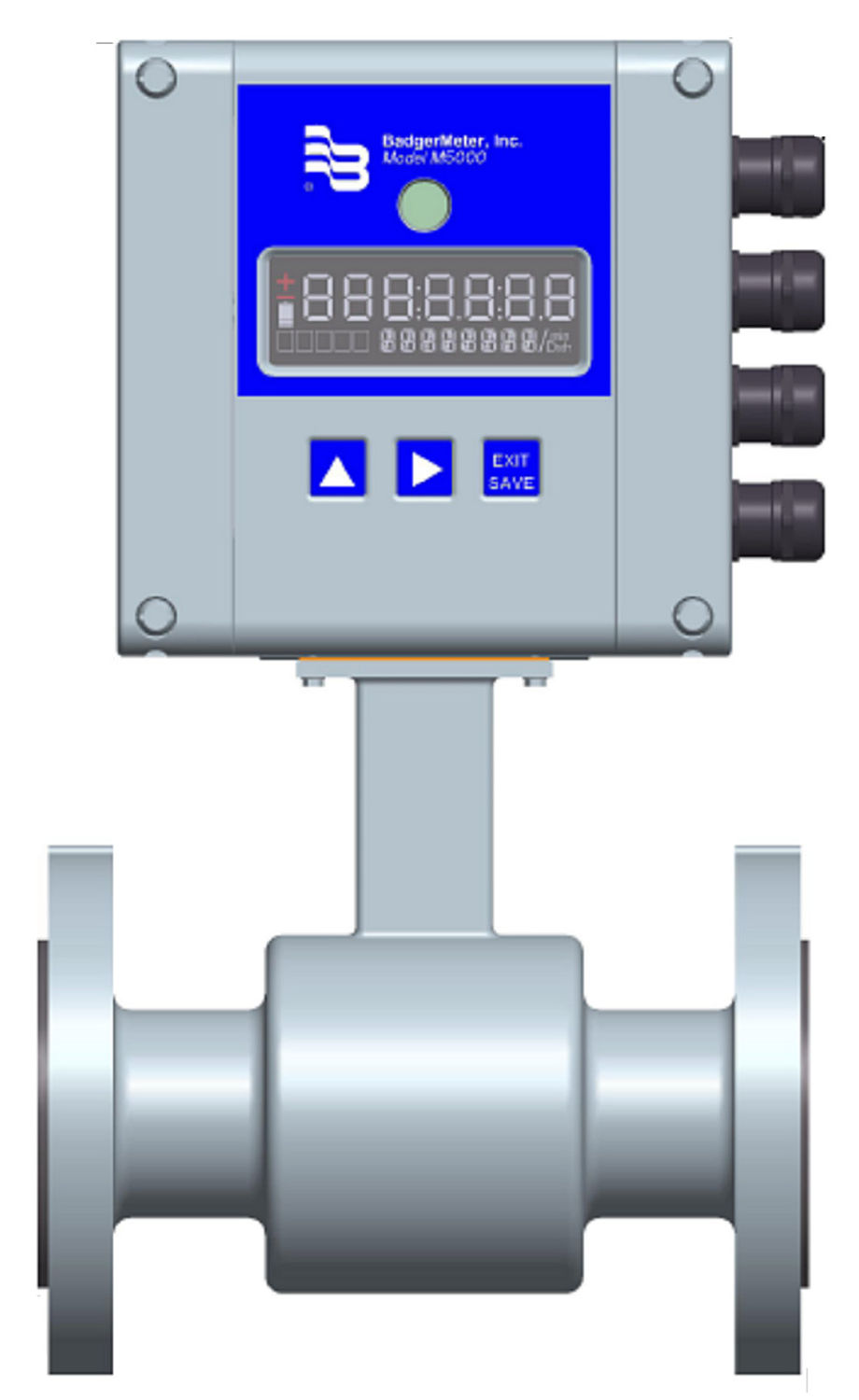 Caudal Metro Electromagn Tico M Badger Meter Para Agua En