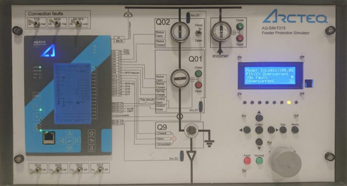 Plataforma de simulación eléctrica AQ SIM F215 Arcteq Relays Ltd