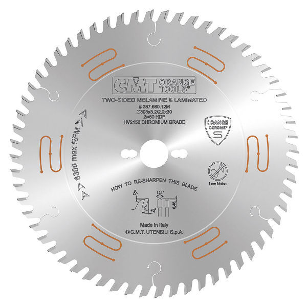 Hoja De Sierra Circular Chromefinish Series Cmt Orange Tool