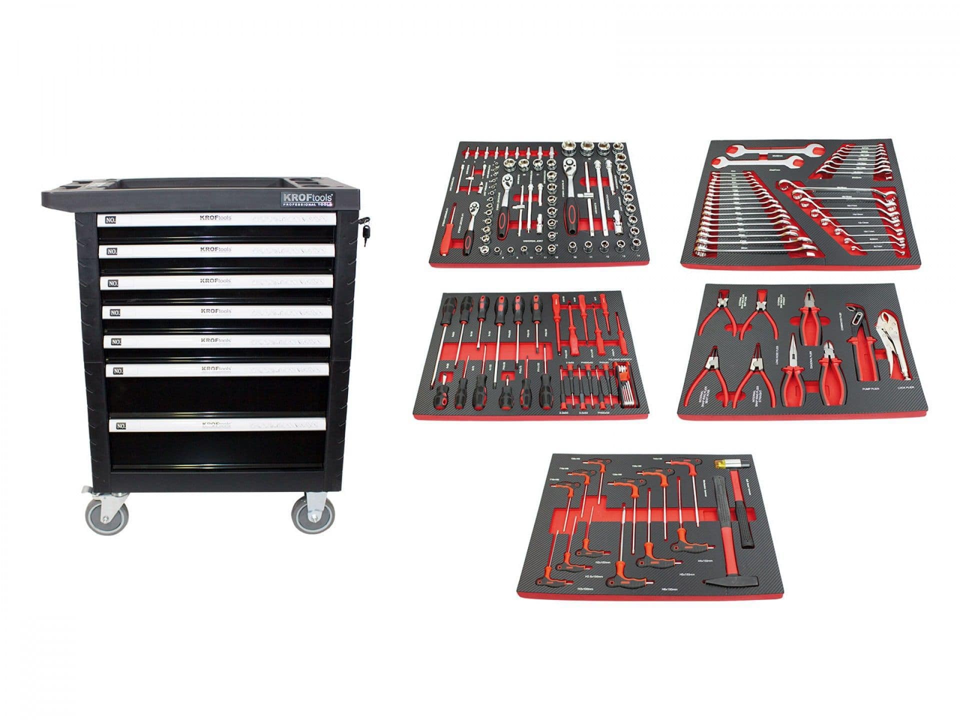 Carro De Taller Cajones Kroftools Professional Tools