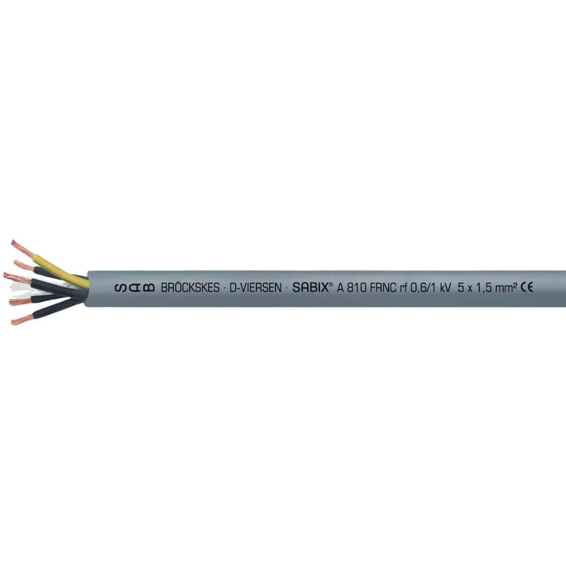 Cable eléctrico libre de halógenos SABIX A 810 FRNC SAB BROECKSKES