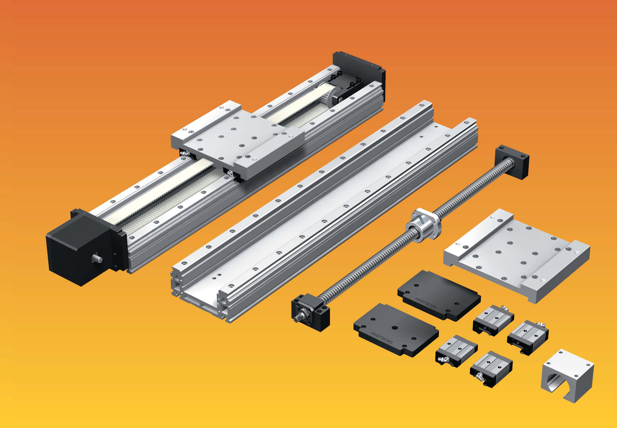 Actuador Lineal Gl Series Thk El Ctrico De Husillo De Bolas