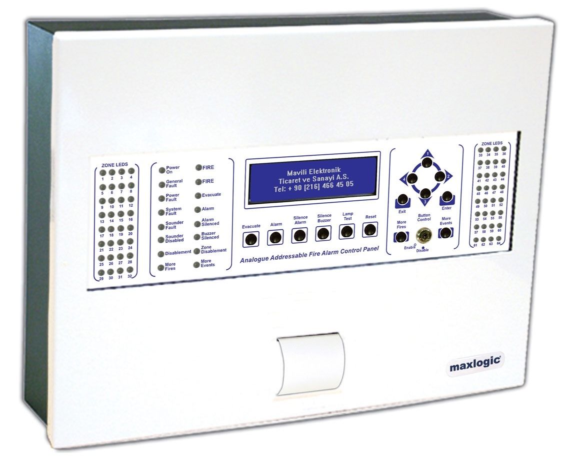 Panel De Control De Alarma De Incendio ML 124X P Series MAVILI