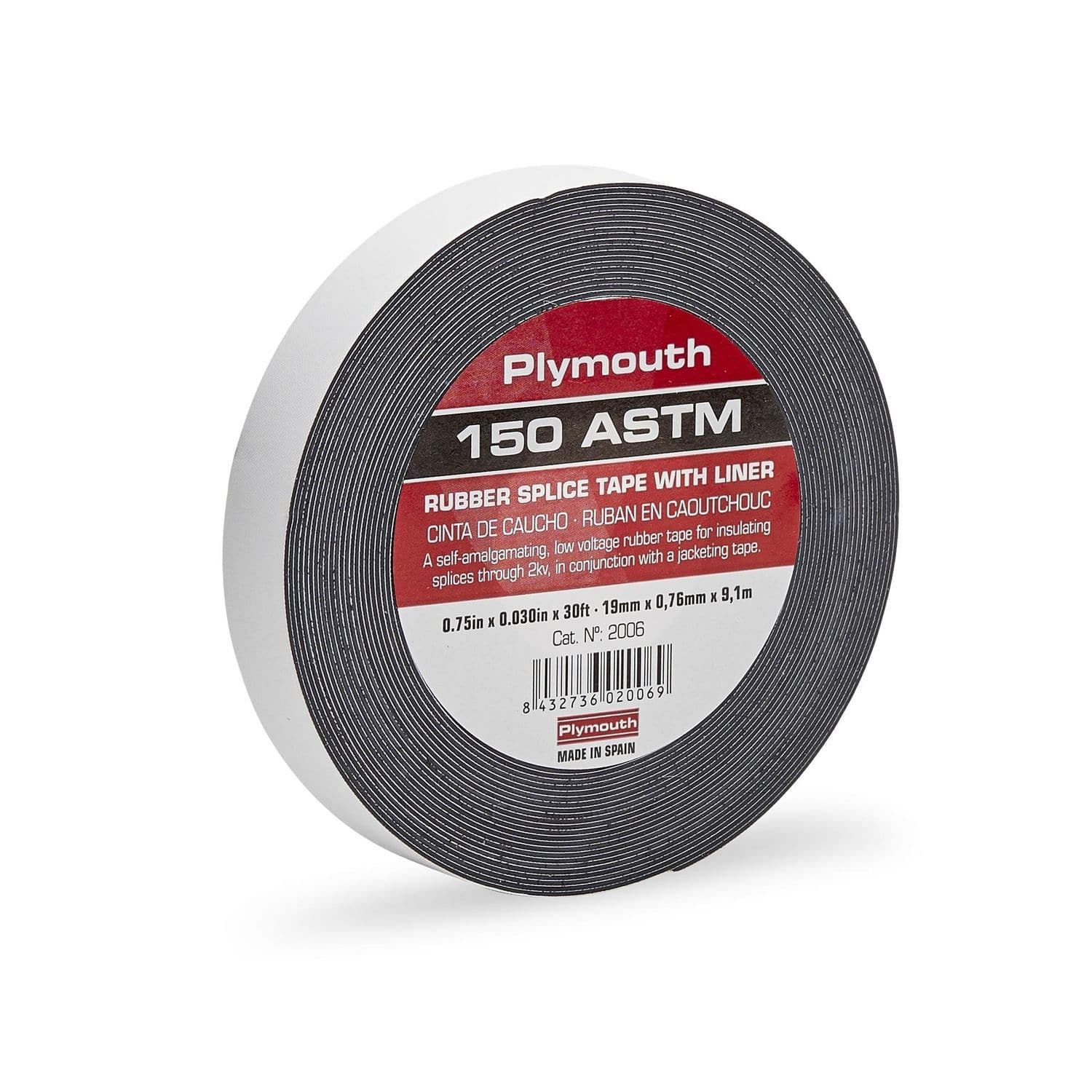 Cinta Autovulcanizable 150 ASTM Plymouth Rubber Europa S A U De