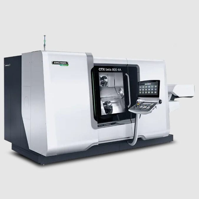 Centro De Torneado CNC CTX Beta 800 4A DMG MORI 4 Ejes De Doble