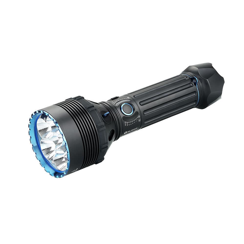 Linterna LED X9R Olight technology co ltd con batería recargable