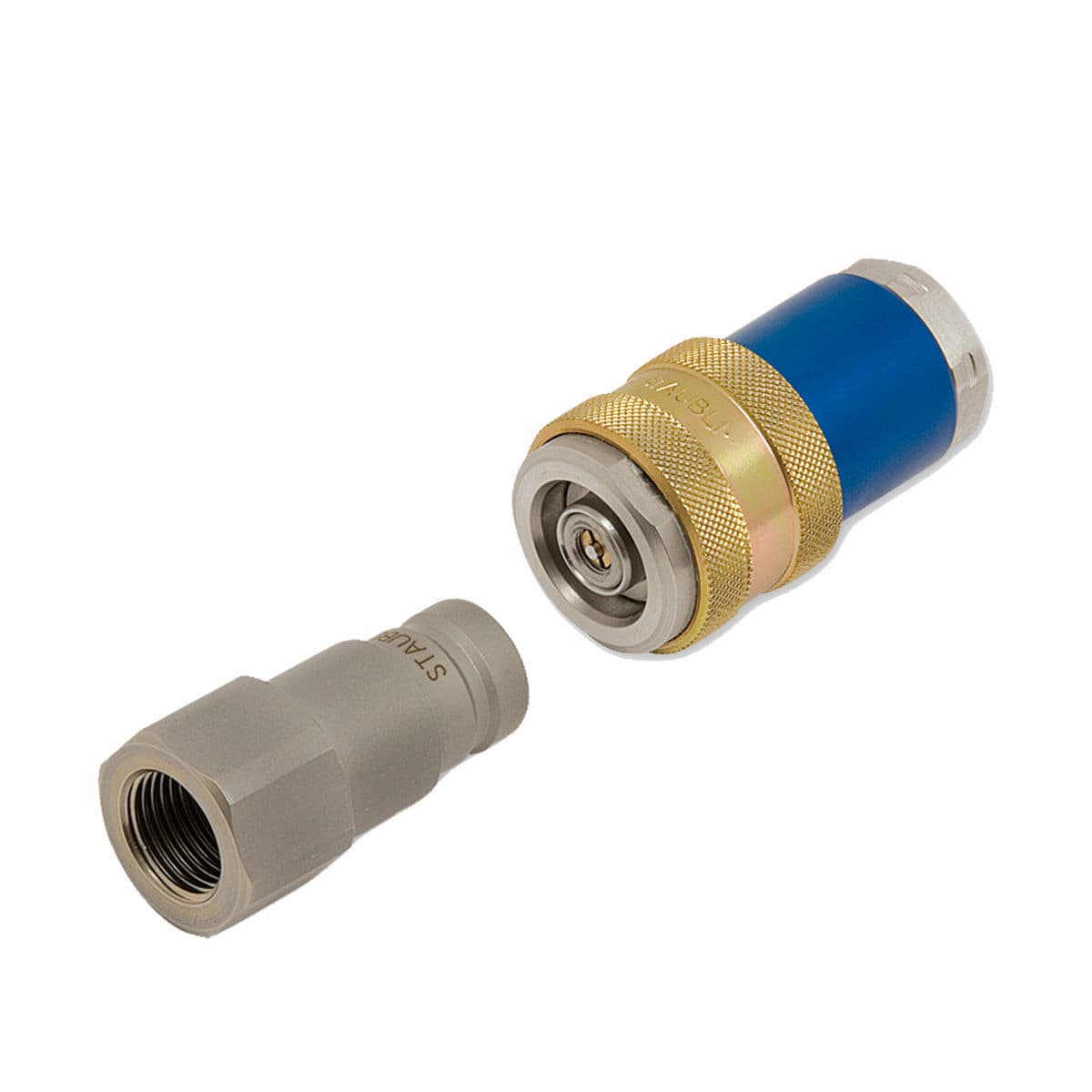 Racor hidráulico SBA Stäubli Fluid Connectors rápido de acero