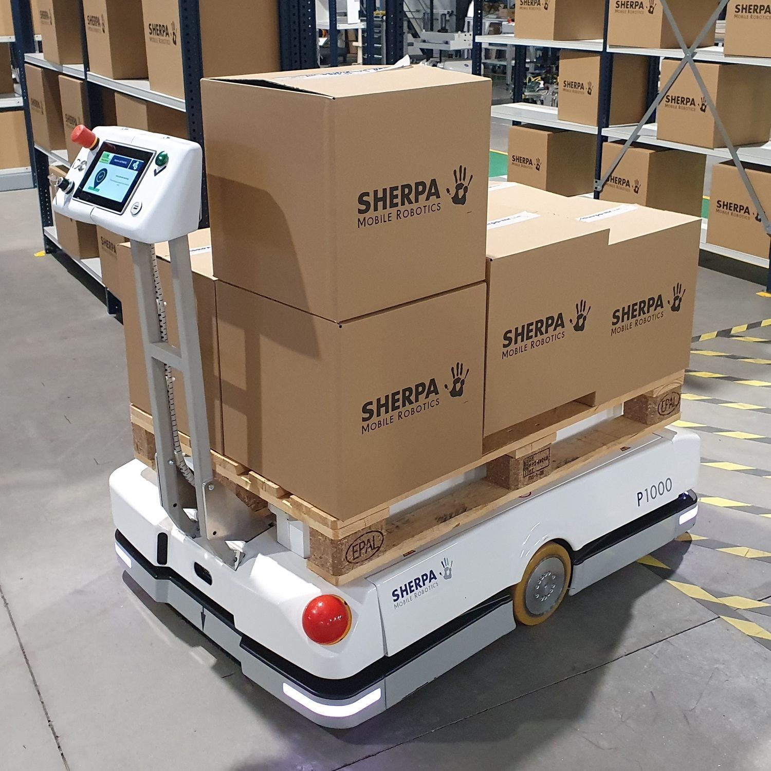 Robot móvil autónomo AMR de transporte SHERPA P NORCAN de