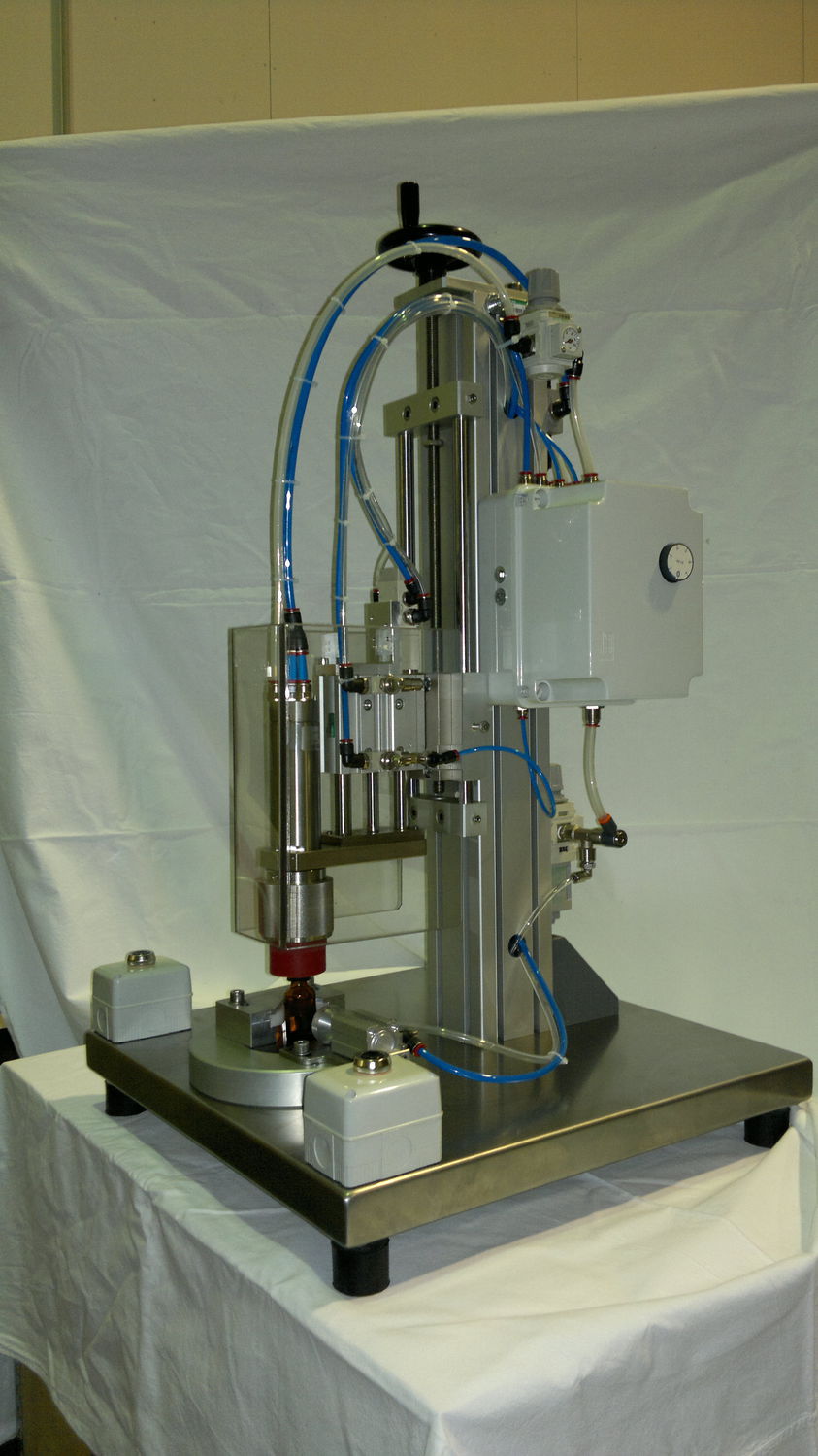 Tapadora enroscadora neumática PMS Technology S r l semiautomática