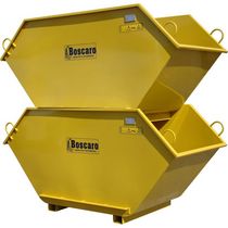 cubeta apilable con abertura frontal de acero max. 1 000 kg, 2 500 x 1 100 mm | CR series Boscaro s.r.l.
