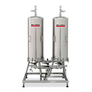 cárter de filtro de cartucho / para líquido / de acero inoxidable / sanitario