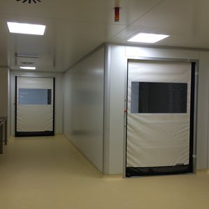 puertas enrollables / para salas blancas / autorreparables / con cierre hermético