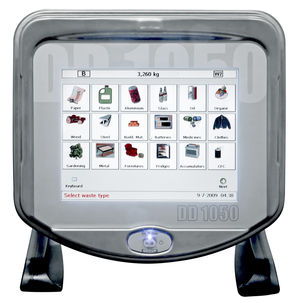 terminal de pesaje con visualizador led / con pantalla táctil / benchtop / de acero inoxidable