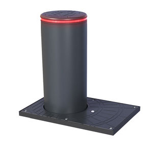 bolardo retráctil automático / hidráulico / para áreas peatonales / de acero