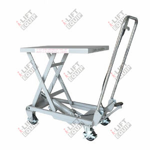 mesa elevadora de tijera / hidráulica / manual / móvil