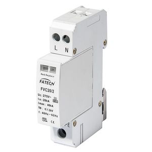 protector de sobretensión de tipo 2 / AC / 2 polos / en riel DIN
