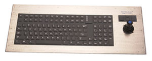 teclado empotrable / de tecla mecánica / 101-104 teclas / con ratón