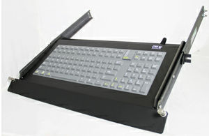 teclado montado en rack-cajón / de tecla mecánica / 101-104 teclas / USB