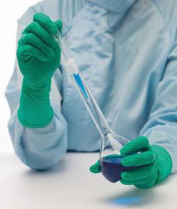 guantes de sala blanca / protección química / de nitrilo / de látex