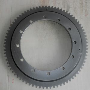 corona giratoria con dientes exteriores / de bolas / de una sola hilera / para obra grúa excavadora