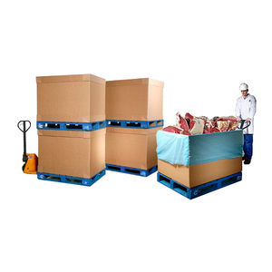 caja-palé de cartón / de transporte / para almacenamiento / de uso alimentario