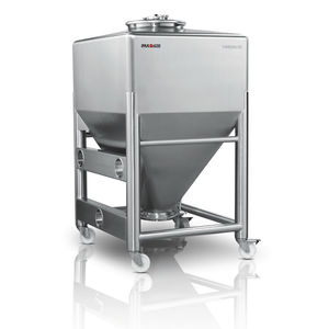contenedor IBC de acero inoxidable / para productos farmacéuticos / para polvos y granulados / de manipulación