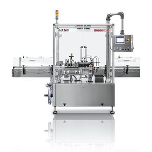 máquina de etiquetado automática / para etiquetas autoadhesivas / para botellas / lineal