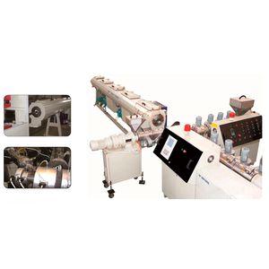 línea de extrusión de tubos / para HDPE / para caucho de silicona / multicapas