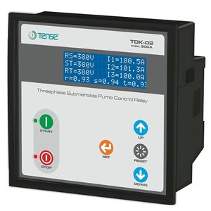 relé de control trifásico / digital / para montaje en panel / para motor eléctrico