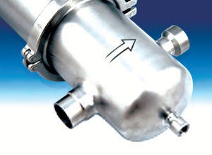 cárter de filtro de cartucho / para gas / para aire / de acero inoxidable