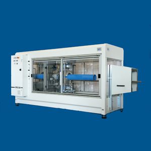 máquina de aserrar circular / para PVC / para tubos / para línea de extrusión