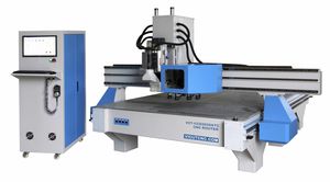 recortadora CNC / 3 ejes / de un husillo / de leña