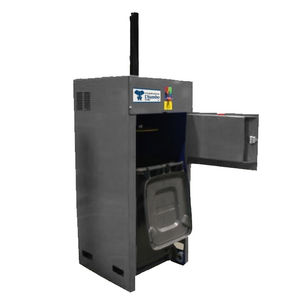 compactador de basura estacionario / para productos alimentarios / para contenedor de residuos / hidráulico