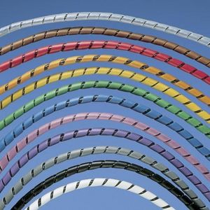 funda de protección / espiralada / para cables / de polietileno