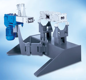 alimentador de doble tornillo / motorizado / para extrusor