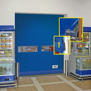 puertas enrollables / industriales / para interior / rápidas