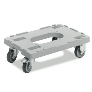 carretilla de transporte / de plástico / de uso múltiple / con ruedas giratorias