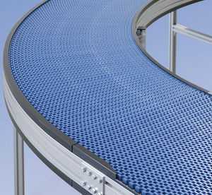 transportador de cinta modular / modular / curvo