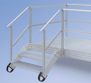 escalera recta / de aluminio