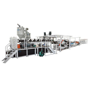 línea de extrusión de placas / para termoplásticos