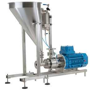 mezcladora de rotor y estator / continua / de polvo / para la industria química