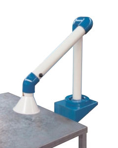 brazo de extracción fijo / articulado / para humo de soldadura / con campana