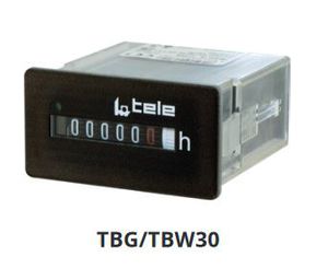 contador horario / analógico / electrónico / para montaje en panel