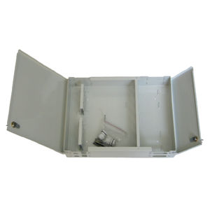 caja de distribución / de pared / rectangular / de acero