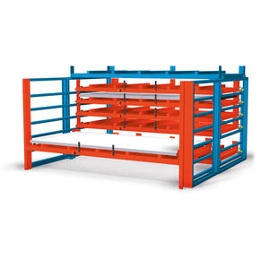 sistema de estanterías depósito de almacenamiento / con tablas / doble cara / manual