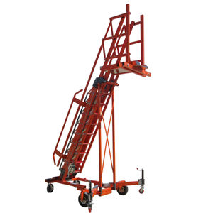 escalera de mano móvil / de plataforma / para tanque / de crinolina