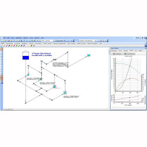 software para cálculo de caída de presión / de simulación en mecánica de los fluidos / de diseño / de optimización