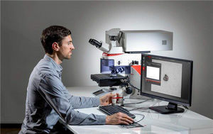 microscopio para análisis / de investigación / de inspección / óptico