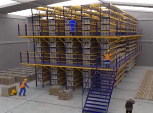 sistema de estanterías galvanizado / depósito de almacenamiento / para cajas / modular