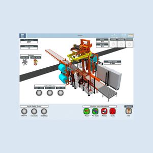 software de supervisión / de visualización / de gestión de fabricación / para línea de embalaje